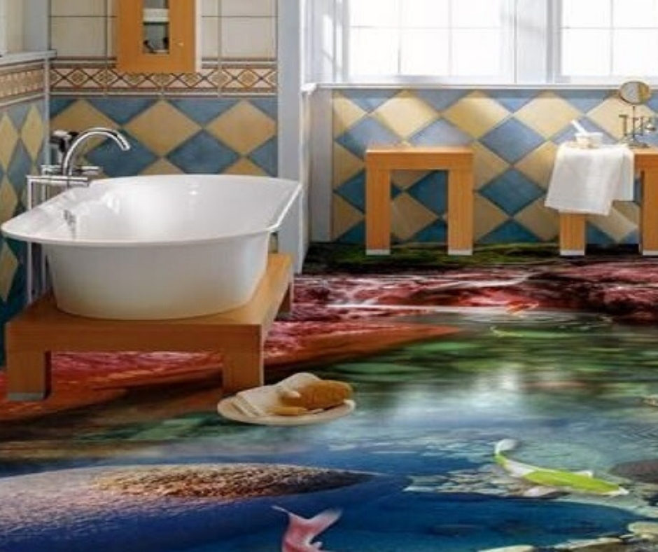 Painted Mural Floor